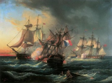 Batallas navales Vaisseau Droits de lHomme Pinturas al óleo